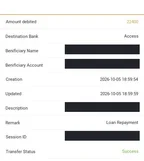 Redacted transfer record